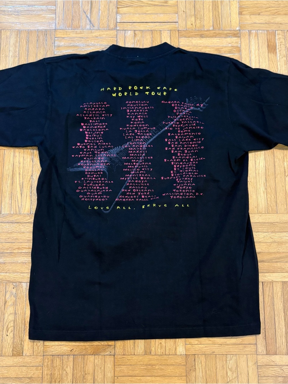 Vintage 2001 Hard Rock Cafe Bejing Double Sided Tour Graphic Shirt